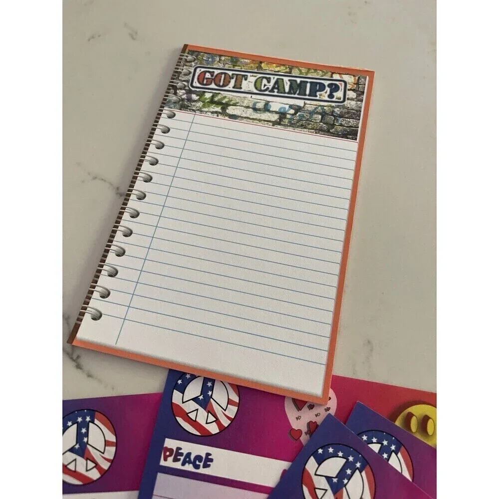 Assortment of 45 sheets of camp stationary